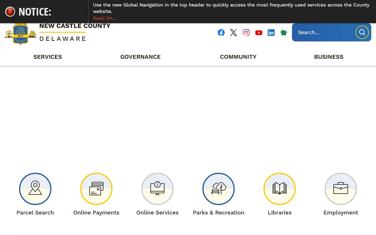 New Castle County resources for Delaware City background check records