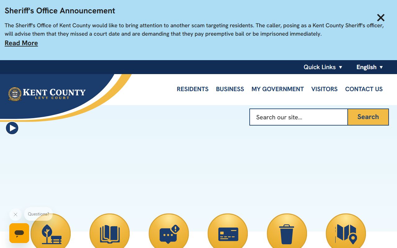 Kent County resources for Harrington background check records