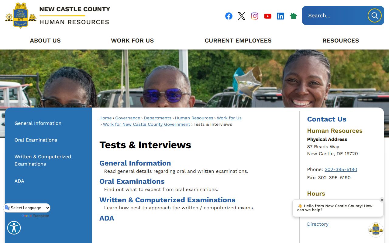 New Castle County Police Department records unit for background check lookups